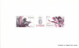 France 1984, Cat. Yvert N° T2313A : 40e Anniversaire De La Libération, Le Triptyque. - Luxury Proofs