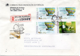 76624 - Portugal - 1983 - 3@51$oo Luftfahrt MiF A R-Bf SoStpl LISBOA - ... -> Westdeutschland - Storia Postale