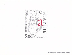 France 1986, Cat. Yvert N°2407 : La Typographie . - Luxury Proofs