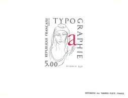 France 1986, Cat. Yvert N°2407 : La Typographie . - Luxury Proofs