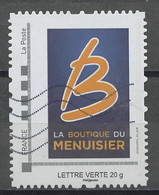 France - Frankreich Timbre Personnalisé 2010 Y&T N°IDT73A-010 - Michel N°BS(?) (o) - La Boutique Du Menuisier - Gebraucht