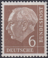 1954 BRD ** Mi:DE 180xWv, Sn:DE 705, Yt:DE 65, Sg:DE 1106, AFA:DE 1143, Un:DE 65, Professor Dr. Heuss - Unused Stamps