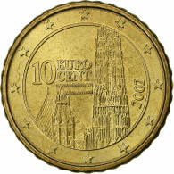 Autriche, 10 Euro Cent, 2002, Vienna, SPL, Laiton, KM:3139 - Oostenrijk