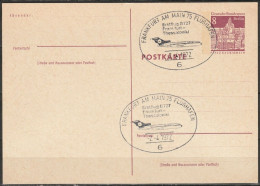 Berlin Ganzsache 1969 Mi.-Nr. P 76 Erstflugstempel Frankfurt -Thessaloniki 1.4.72  ( PK 267 ) - Cartoline - Usati