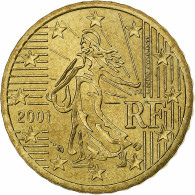 France, 10 Euro Cent, 2001, Paris, SUP, Laiton, KM:1285 - Francia