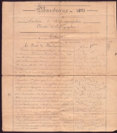 Stenographie, Section Calligraphie, Bordeaux, 1895 ( Dechirure ) - Unclassified