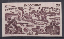 TIMBRE INDOCHINE POSTE AERIENNE N° 43 NON DENTELE NEUF ** GOMME SANS CHARNIERE - Posta Aerea