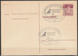 Berlin Ganzsache 1969 Mi.-Nr. P 76 Erstflugstempel Frankfurt -Glasgow 4.4.72  ( PK 288 ) - Postcards - Used