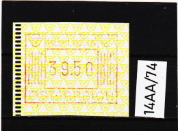 14AA/74  ÖSTERREICH 1983 AUTOMATENMARKEN 1. AUSGABE  39,50 SCHILLING   ** Postfrisch - Machine Labels [ATM]