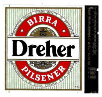 ITALIA ITALY - 1986 Etichetta Birra Beer Bière DREHER Pilsener - Birra