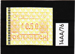 14AA/76  ÖSTERREICH 1983 AUTOMATENMARKEN 1. AUSGABE  40,50 SCHILLING   ** Postfrisch - Automatenmarken [ATM]