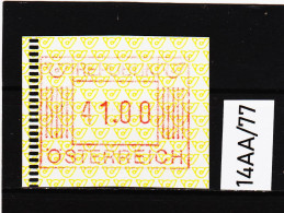 14AA/77  ÖSTERREICH 1983 AUTOMATENMARKEN 1. AUSGABE  41,00 SCHILLING   ** Postfrisch - Vignette [ATM]