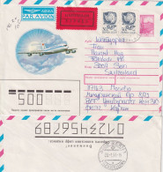 Express Ganzsachen Brief  "Luftpost"  Moskau - Bern        1991 - Covers & Documents