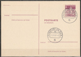 Berlin Ganzsache 1967 Mi.-Nr. P 73 Tagesstempel Frankfurt 1.11.67  ( PK 289 ) - Postkarten - Gebraucht