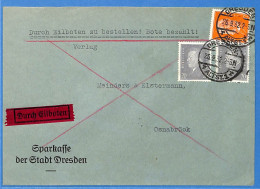 Allemagne Reich 1932 - Lettre Durch Eilboten De Dresden - G31299 - Cartas & Documentos