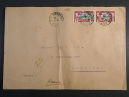 DM 21 AEF GABON BELLE  LETTRE RARE OBLITEREE BORDEAUX  1931 LIBREVILLE A BORDEAUX FRANCE  + AFF. INTERESSANT+ - Briefe U. Dokumente