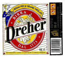 ITALIA ITALY - 1995 Etichetta Birra Beer Bière DREHER Con Concorso I Regali Per Le Grandi Tavolate - Birra