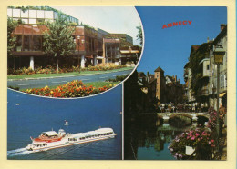 74. ANNECY – 3 Vues / Bateaux (animée) (voir Scan Recto/verso) - Annecy-le-Vieux