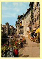 74. ANNECY – Les Quais Fleuris Et Le Canal (animée) - Annecy-le-Vieux