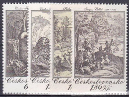 ** Tchécoslovaquie 1975 Mi 2240-3 (Yv 2083-6), (MNH)** - Unused Stamps