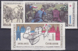 ** Tchécoslovaquie 1975 Mi 2254-6 (Yv 2099-2101), (MNH)** - Unused Stamps