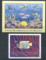 Maldives ** N° 2809 à 2817 En Feuillet - Bloc 422 - Poissons - Malediven (1965-...)