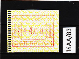 14AA/83  ÖSTERREICH 1983 AUTOMATENMARKEN 1. AUSGABE  44,00 SCHILLING   ** Postfrisch - Machine Labels [ATM]