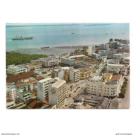 Postcard Mozambique Portuguese Colony Beira City Aerial View Posted 1958 Stamps - Mosambik