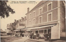 THIVIERS, Hôtel Des Voyageurs, Louis Belair Propriétaire, Note Au Dos - Thiviers