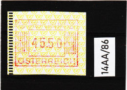 14AA/86  ÖSTERREICH 1983 AUTOMATENMARKEN 1. AUSGABE  45,50 SCHILLING   ** Postfrisch - Automatenmarken [ATM]