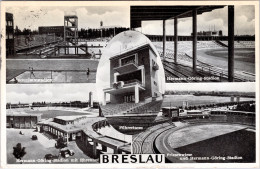 Breslau , Führerturm, Hermann-Göring Stadion… (Stempel:  Breslau 1 , 1940) - Schlesien