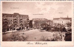 Posen , Wilhelmsplatz (Stempel:  Posen W , 1914) - Posen