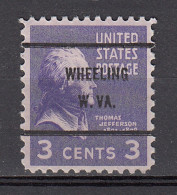 USA BUREAU Precancel/Vorausentwertung/Preo From WEST VIRGINIA - Wheeling - Type 807 - 61 - Preobliterati