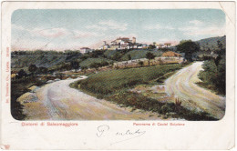 SALSOMAGGIORE - (PR) CARTOLINA  - PANORAMA DI CASTEL SCIPIONE - VIAGGIATA PER BARGANO (LODI) - 1904 - Parma