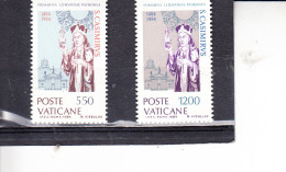 VATICANO  1984 - Sassone 749/50**  - S.Casimiro - Ongebruikt