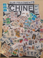 中国 CHINE VRAC 60 G SUR FRAGMENTS, MODERNES, GRANDS + MOYENS 中国中国散装 60 克碎片，现代，大+中 LARGE ON PAPER - Lots & Kiloware (max. 999 Stück)