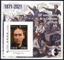 FRANCE BLOC CNEP 86 2021 - 150e Anniversaire De La Commune De Paris - Louis Michel 1830 1905 - TVP Adhésif - CNEP