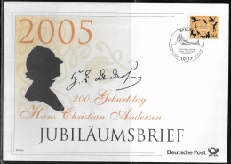 Germany. FDC Mi. 2453.   Birth Bicentenary Of Hans Christian Andersen. FDC Cancellation On Big Envelope - 2001-2010