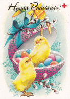 Postal Stationery - Chicks With Eggs - Happy Easter - Red Cross 1992 - Suomi Finland - Postage Paid - Lars Carlsson - Postal Stationery