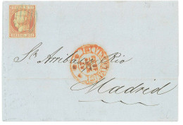 P2892 - SPAIN EDIFIL NR. 12, FROM VALENCIA 17.1.1852 - Briefe U. Dokumente