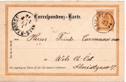 76643 - Österreich - 1898 - 2Kr GAAntwKte(Frageteil) HAINFELD -> WELS - Lettres & Documents