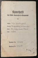 Deutschland, Germany - 2 Sparhefte Der Städt. Sparkasse In Wuppertal 1937 Bis 1939 ! - 1939-45