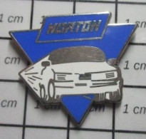 1920 Pin's Pins / Beau Et Rare / AUTOMOBILES / VOITURE BLANCHE TRIANGLE BLEU NORTON - Sonstige & Ohne Zuordnung