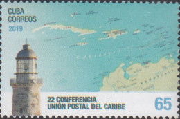 Cuba 2019, Lighthouses, J4857 Castillo Del Morro Light. MNH - Fari