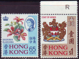 HONG KONG - ORCHIDS - COAT OF ARMS - STAMP WORLD - Pap. ORD. - **MNH - 1968 - Timbres