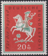 1958 BRD ** Mi:DE 287, Sn:DE B361, Yt:DE 158, Sg:DE 1205, AFA:DE 1249, Un:DE 158, Jäger Aus Kurpfalz - Ungebraucht