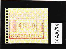 14AA/94  ÖSTERREICH 1983 AUTOMATENMARKEN 1. AUSGABE  49,50 SCHILLING   ** Postfrisch - Automatenmarken [ATM]