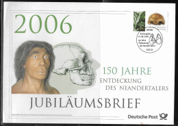 Germany. FDC Mi. 2553.   150th Anniversary Of The Discovery Of The Neanderthal Skull.  FDC Cancellation On Big Envelope - 2001-2010