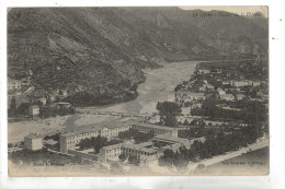 DIGNE (04) : Vue Aérienne Générale Sur Le Quartier Du Lycée Et De La Vallée De La Bléone En 1908 PF. - Digne