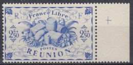 REUNION VARIETE SANS TEINTE DE FOND N° 242a NEUF ** LUXE GOMME SANS CHARNIERE - Unused Stamps